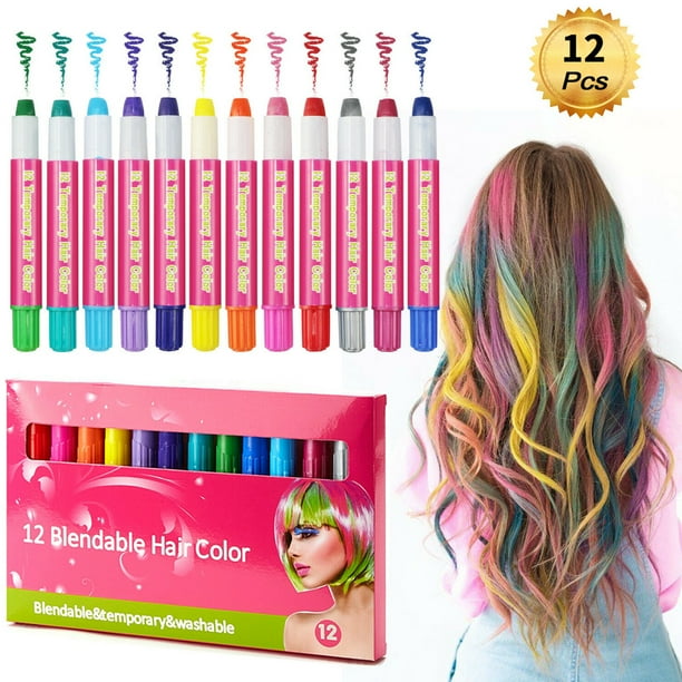 12 Color Temporary Hair Chalk Hair Pens Non-toxic Washable Hair Dye On OnBuy | 12 Color Temporary Hair Chalk Hair Pens Non-toxic Washable Hair Dye 12 Color Temporary Hair Chalk Hair Pens Non-toxic Washable Hair Dye On OnBuy | 12 Color Temporary Hair Chalk Hair Pens Non-toxic Washable Hair Dye