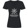 thumbnail image 3 of Inktastic Rehoboth Beach Delaware Nautical Women's V-Neck T-Shirt, 3 of 5