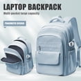thumbnail image 6 of Simple Backpack for School Teenagers Aesthetic Backpack, School Backpack for College Women Men Bookbags for Teens, Lightweight Book Bags Waterproof Casual Daypack School Bag Blue, 6 of 9