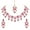 Purple 8103, variant on Women's Indian Bollywood Wedding & Party Wear Jewelry Set, Rose Gold-Plated, Crystal Rhinestone, 1 Count