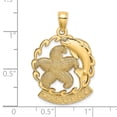 thumbnail image 3 of 14K ARUBA Under Starfish and Dolphin In Wave Charm K8178, 3 of 4
