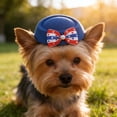 thumbnail image 4 of 4th of July Decorations Pet Bowknot Hat,Patriotic Pet Apparel Hat Headband Decor For Small Medium Dogs Cats Party,Photo Shooting,Holiday Gathering,5.12x4.33x1.26 Inch, 4 of 6