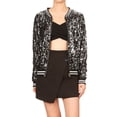 thumbnail image 6 of Manxivoo Womens Tops Spring and Autumn Women's Long Sleeve Sequined Long Sleeve Cardigan Jacket Top Jackets for Women Long Cardigans for Women Trendy Black XXL, 6 of 9
