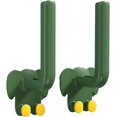 thumbnail image 1 of 2Pcs Storage Coat Hooks Wall Hooks, Cartoon Elephant Pattern Hook Organizer Heavy Duty Wall Mounted Hooks, Hooks Decorative for Wall Hanging Coats, Key, Cup, Cloth, Hat Green, 1 of 5