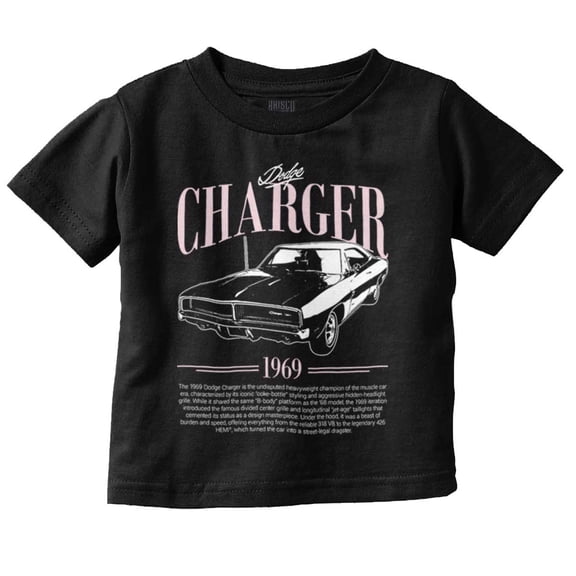 Dodge Charger Champion Muscle Car Toddler Boy Girl T Shirt Infant Toddler Brisco Brands 4T