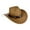 Khaki, variant on Hauaitttt Western Style Cowboy Hat with Cow Head Decoration Outdoor Outing Casual Style Sun Hat Oversized Hats for Men Cow Girl Hat for Women Pale Hat Hats for Boys Girls Cowboy Hat Toddler Foldable