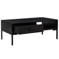 thumbnail image 2 of vidaXL Coffee Table Black 90x50x35 cm Solid Pinewood, 2 of 5