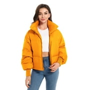 Orolay Women's Winter Down Jacket Short Length Bubble Oversized Silhouette Down Coat
