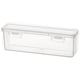 thumbnail image 2 of Organizador de caja de lápices de plástico apilable extra grande | Estuche de almacenamiento transparente translúcido para suministros de oficina, bolígrafos de gel, gomas de borrar, cinta adhesiva, 2 of 5