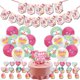 thumbnail image 4 of Feliz Día de la Madre Banner Tema Látex Globo en Forma de Corazón Pastel Topper Kit Feliz Sencillez, 4 of 5