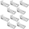 thumbnail image 2 of WRISTBIQUE Wall Mounted Hooks Hanging Picture Frame Hangers Silver Stainless Steel 10Pcs, 2 of 11
