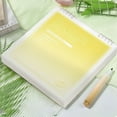 thumbnail image 5 of Ngheia Square Loose-Leaf Notebook Yellow, Loose Notebook Schol for the New Semester Modern Hardcover Loose Notebook 60 Sheets Per Book Double 120 Pages Very Suitable for Writing or Studying, 5 of 7