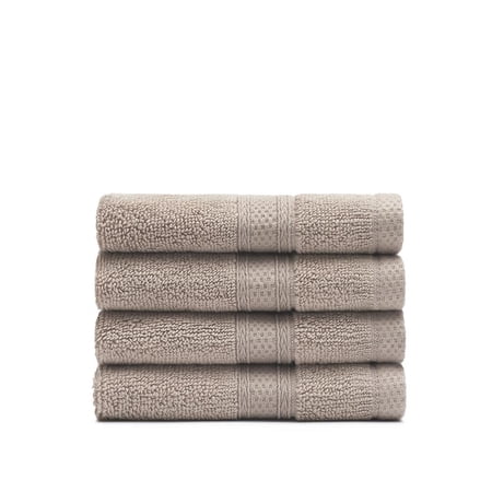 Standard Textile - Plush Towels (Lynova)  Clay  Washcloth - Set of 4