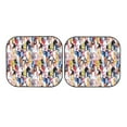 thumbnail image 7 of Fotbe Colourful Horses 2-Piece Car Windshield Sun Shade | Sun Blocker for Car Windshield | Foldable Automotive Interior Accessories for Sun Protection-Small, 7 of 7
