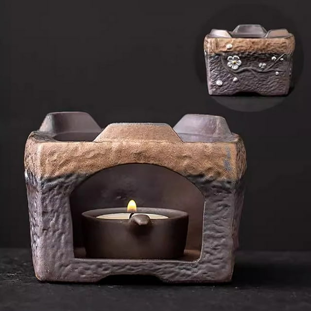 PRETXORVE Ensemble de Réchaud de Rôtissage Chauffe-Bougie Chauffe-Arôme de Cérémonie Ensemble de Rôtissage Chauffe-Tuiles