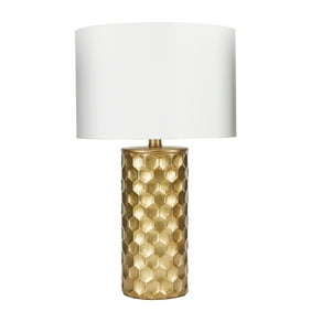 The Silverwood Hive Gilded Gold Table Lamp with Shade, LED Bulb Included