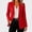 Red, variant on Womens Single Button Blazer Notched Lapel Long Sleeve Business Casual Suit Jacket with Pockets Red Size 3XL