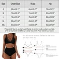 thumbnail image 4 of TAIAOJING Bathing Suit for Women High Waisted Bikini Sets Bikini Sexy Push Up Two Piece Swimsuits Vintage Swimsuit Retro Ruched Print Bikini Set, 4 of 6