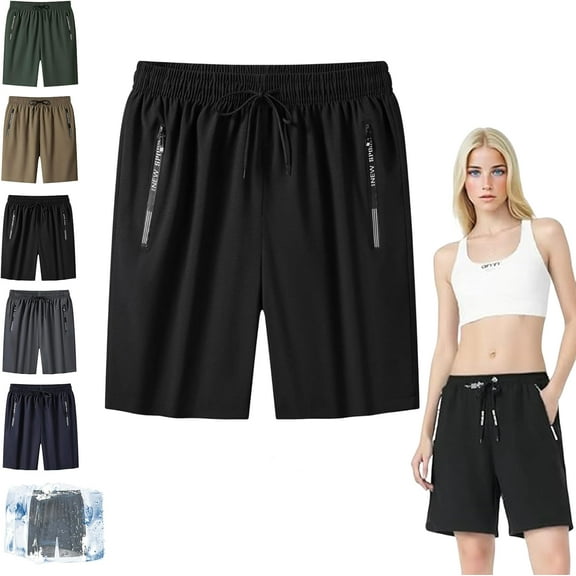 Maidenfit Icyshorts, Maidenfit - Unisex Ice Silk Stretch Quick-Dry Shorts, Lightweight and Breathable
