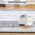 thumbnail image 5 of Hallway Rugs 9x12 Rug Runner Printed Vintage Floral Machine Washable Kitchen Runners Non-Slip Rubber Backed Runners for Hallways Laundry Room Distressed Boho Rugs for Entryway Bedroom, Grey, 5 of 9