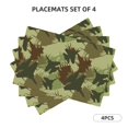 thumbnail image 2 of Placemats Set Of 4 / 6, Aircraft Green Camouflage Placemats For Dining Table Indoor/Outdoors Heat Resistant Washable Placemats 18" X 12", 2 of 8