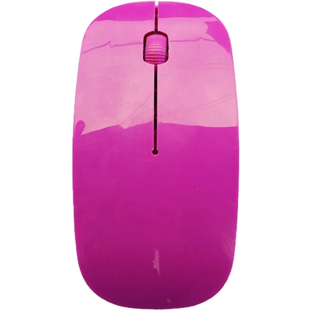 Computer Mouse, Portable Creative Mini Ultra Slim Cute 7.2G Receiver Laptop PC Wireless Gaming Mouse Purple