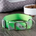 thumbnail image 3 of Vibrant Life Extra Wide Patterned Dog Collar, Green/Gray Striped, Large - 15 to 25 inches, 3 of 4