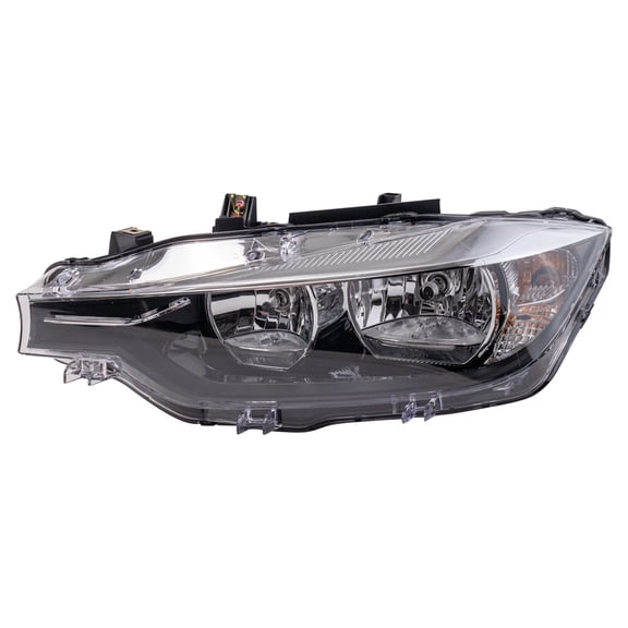 TRQ Driver Side Headlight Assembly Halogen Fits 2016-2018 BMW 320i, 328d, 328d xDrive, 328i, 328i xDrive, 340i BM2518166