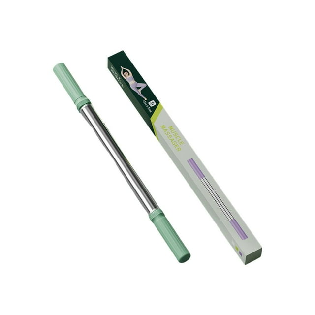 Titanium Steel Core Handheld Massage Stick, Deep Tissue Muscle Roller for Back Legs, Portable Fitness Tool