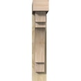 thumbnail image 2 of Ekena Millwork 6"W x 24"D x 32"H Merced Block Rough Sawn Bracket w/ Offset Brace, Douglas Fir, 2 of 25