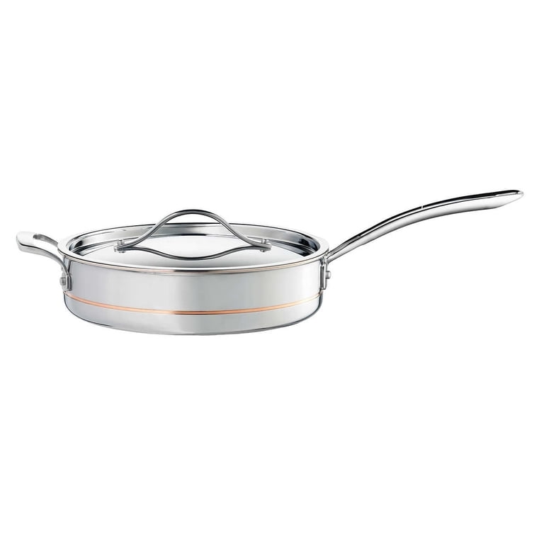 Kirkland Signature, Stainless Steel Cookware Set, 10-Piece, Copper