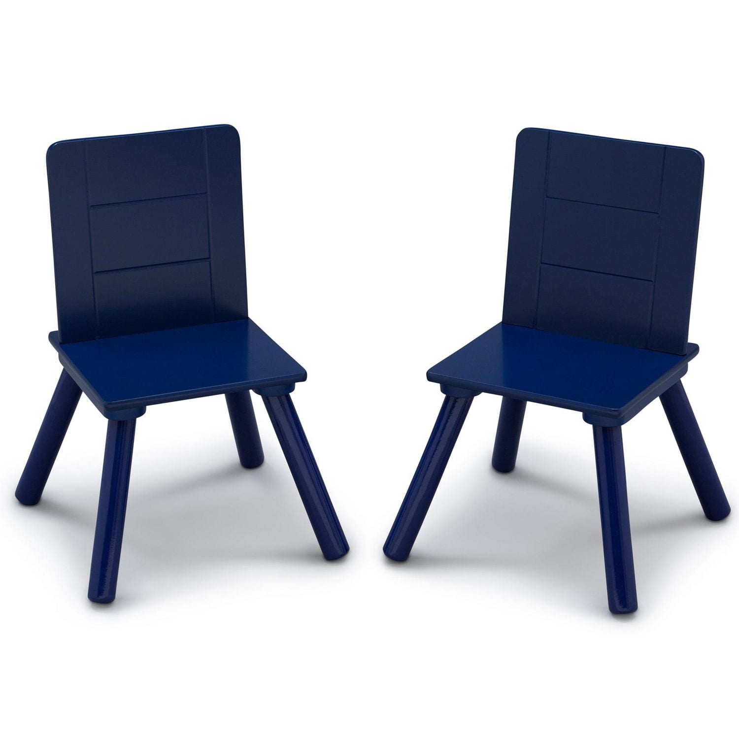 Delta Children Kids Table and Chair Set with Storage (2 Chairs Included) - Grey/Blue