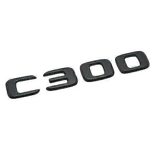 Matt black c300 car letter number rear trunk boot badge emblem for mercedes benz
