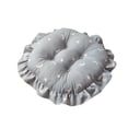 thumbnail image 5 of KUKIDSVO 40cm Round Lace Chair Cushion Velvet Floor Pillow for Living Room Bedroom Meditation(Gray), 5 of 6