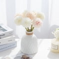 thumbnail image 2 of 5 piezas de bolas de seda de crisantemo para el hogar, flores decorativas para bodas, decoraciones navideñas, jarrón de bricolaje para plantas artificiales de hortensias falsas, 2 of 5