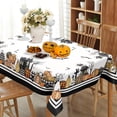 thumbnail image 2 of Rectangle Halloween Tablecloth 60x84 Inch,Horror Pumpkin Castle Skull Rectangle Tablecloth,Polyester Waterproof Wrinkle-resistant and Durable Tablecloth,Suitable for Halloween,Party and Home Decor, 2 of 6