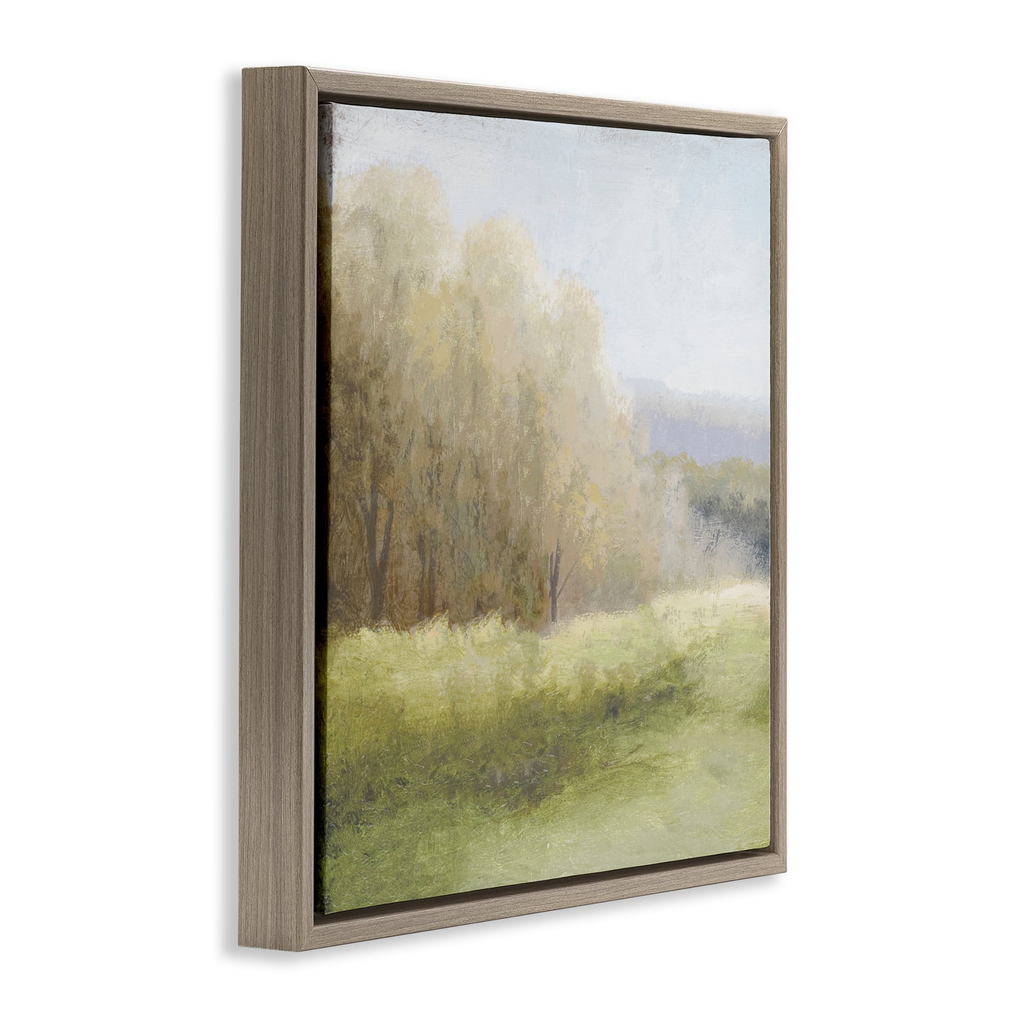 Stupell Industries Within Familiar Place Meadow Brown Framed Floater Canvas Wall Art, design by Michael Marcon