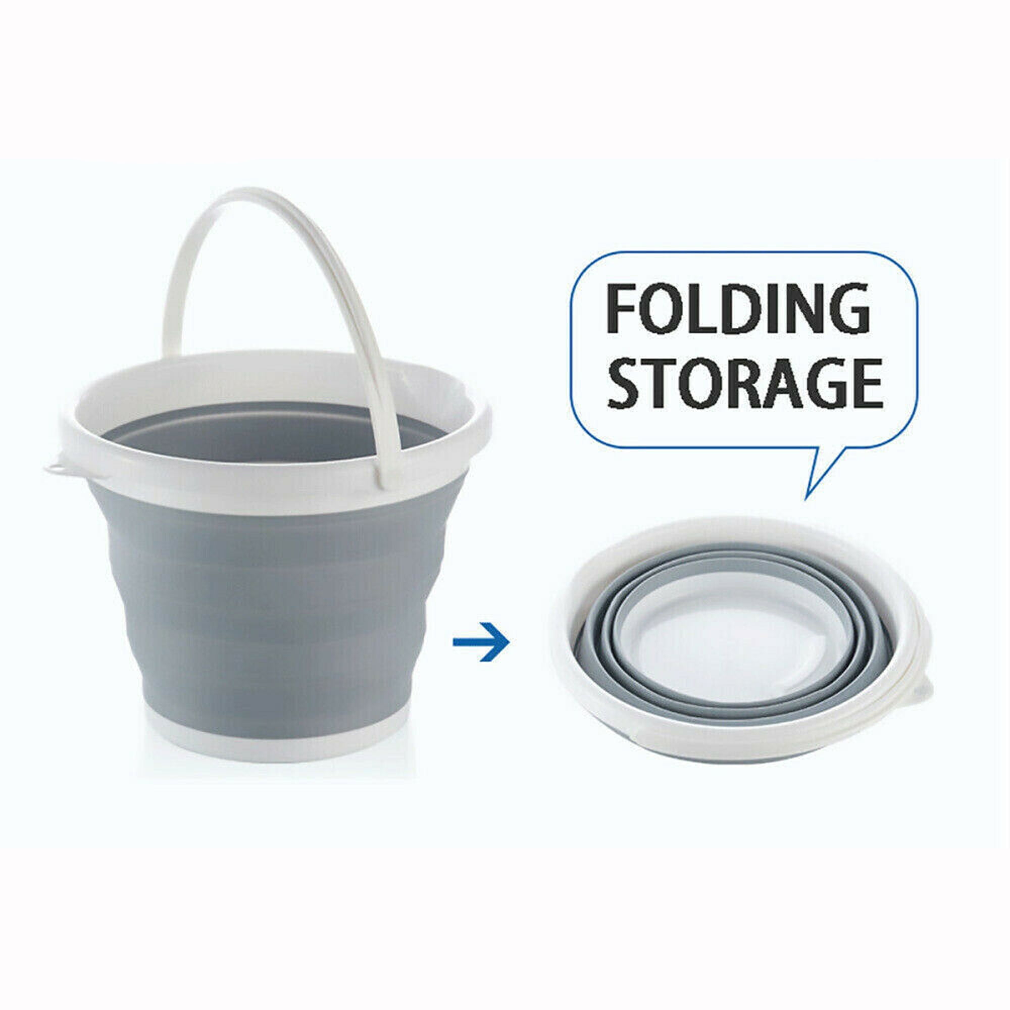 indoor Collapsible Barrel Foldable Pail Storage New Folding Bucket Outdoor