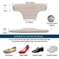 thumbnail image 3 of mickee Gel Heel Cushion Pads Inserts for Men Women One Size Shoes 3 Pairs, 3 of 6