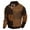 D104/Brown, variant on Men's Sweatshirts Men's 3D Print Autumn Winter Color Block Buckle Sweatshirt Retro Streetwear