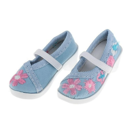 

Handmade Embroidery Shoes for 1/3 Dolls Dolls Costumes for Doll Party Favor Kids Birthday and Christmas Gift Blue