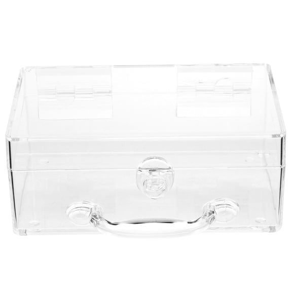 STOBOK Travel Makeup Case with Lockable Transparent Storage Bag for Women, Portable Cosmetic Organizer Set