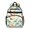 Dinosaur and Leaf-2, variant on Dinosaur and Leaf Beige Pattern Backpack for School, Cute School Bag with Adjustable Shoulder Straps and Padded Back, 15.25"x11.5"x5.25"