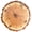 Style F, variant on Quiet Farmhouses Wood Grains Wall Clock Battery Operated with Annual Rings Print for Bedroom Kitchen Office Decors