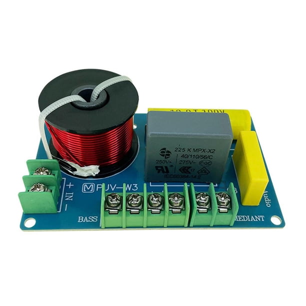 Filtro cruzado de woofer de audio de 3 vías para altavoces de 3,5/4/4,5-8 pulgadas (C para 4,5 pulgadas)