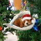 thumbnail image 2 of Colgante decorativo de perro navideño, accesorios decorativos para árbol de Navidad, 2 of 5