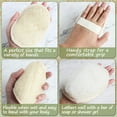 thumbnail image 4 of Limpie 2 piezas de esponja exfoliante, toalla Natural, esponja de calabaza, guantes corporales para hombres y mujeres, adecuados para Spa de baño, 4 of 5