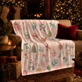 thumbnail image 3 of Festive Christmas Penguin Winter Scene, Festive Holiday Scene, Warm Flannel Blanket for Living Room and Reading Nook, Animal Lovers Christmas Gift, Festive Home Decor, 3 of 9