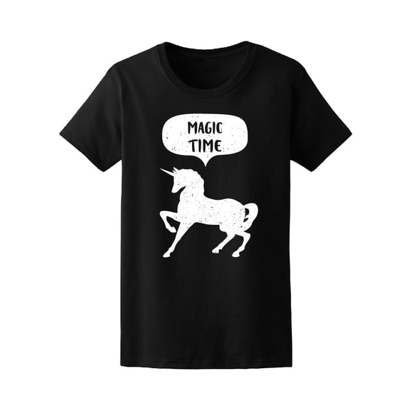 Unicorn Silhouette Magic Time Tee Women's -Image by Shutterstock