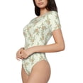 thumbnail image 2 of Daiia Rose Women'S Crew Neck Short Sleeve Slim Fit T Shirts Tops Basic Bodysuit Leotard Clothing-X-Large, 2 of 9